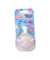 بيبي زون حلمة سليكون 2 قطعة مقاس M من 3+ اشهر