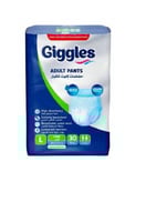 جيجليز giggles حفاضات كلوت للكبار مقاس كبير 30 قطع...