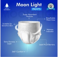 حفاضات للكبار مقاس مون لايت XL - عبوة تحتوي على 18...