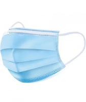 كمام ازرق 3 طبقات ( 50 كمامة )