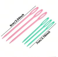 ابرة بلاستيك مقاسين 6 قطعه