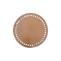 قاعدة جلد شنطه دائريه 15 سم