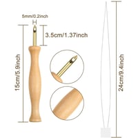 ابرة نفاش بمقبض خشبي