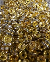 فواصل كرستال للاساور والسبح والإكسسوارات الكيس 100...