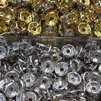 فواصل كرستال للاساور والسبح والإكسسوارات الكيس 100...