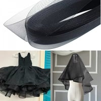 شرايط جيبون نفاش للفساتين ابيض واسود اللفه 16 متر