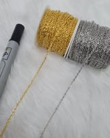 سلاسل معدنيه صغيرة للاكسسوارات مقاس 2 مل