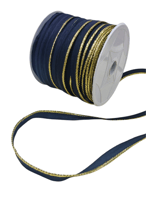 كلفه قيطان طرف لماع لون ذهبي فاتح على اسود