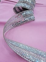 كلفه كرستال بالمكوى 2 خط اللون الفضي