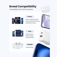 شاحن جداري يوجرين بمنفذ USB-C ومنفذ USB وبقوة 20 و...