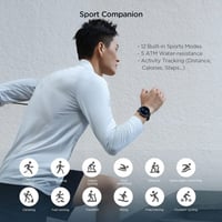 ساعة ذكية أمازفيت جي تي آر 2 - أسود