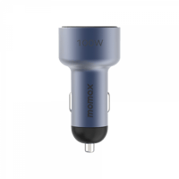 شاحن سيارة موماكس بثلاث منافذ منفذ USB ومنفذين USB...