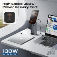 بروميت باور بانك 20000mAh شحن سريع 130 واط USB-C P...