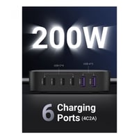 شاحن مكتبي يوجرين 4 منافذ PD وبمنفذين USB بتقنية G...