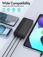 بطارية راف باور بقوة 20 واط بسعة 20000 ملي امبير م...