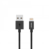 سلك شاحن ليفوري ايفون USB بطول 1 م بلاستيك - اسود