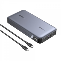 شاحن متنقل يوجرين بمنفذين PD ومنفذ USB بسعة 25000...