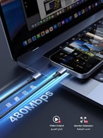 كيبل شحن تايب سي إلى تايب سي 60W – ضمان سنتين معتم...