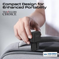 محول سفر عالمي Promate TriPlug-PD35 شاحن سريع 35W...