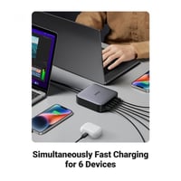 شاحن مكتبي يوجرين 4 منافذ PD وبمنفذين USB بتقنية G...