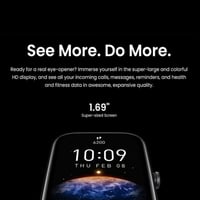 ساعة ذكية أمازفيت بيب 3 - أسود