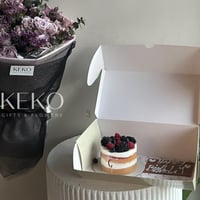 باقة زهور هولنديه مع كيك