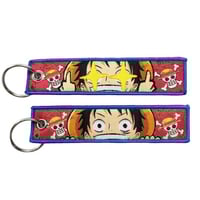 luffy red keychains fabric