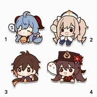 genshin impact characters stickers