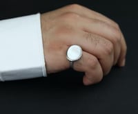 خاتم ملكي ( نقش ) صدفي عيار 925