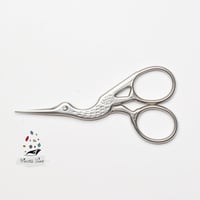 204 - مقص طائر اللقلق - لون فضي