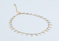 خلخال ذهب ناعم عيار 18 قيراط (قناديل)