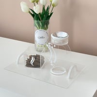 طقم مبخرة الأكريليك الأسطوانية