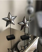تحفة نجمة لون اسود قطعتين