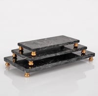 ستاند رخام اسود 3 قطع