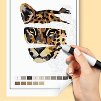 كتاب التلوين بالأرقام | تلوين حيوانات السفاري مع د...