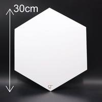 لوح خشب MDF سداسي مقاس 30*26 سم (1 حبة)