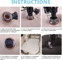 سرير سيارة قابل للنفخ