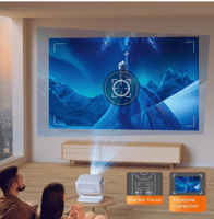 بروجكتر ذكي من Smart barry باتصال لاسلكي 5G مع جها...