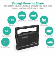 راف باور بطارية واشتراك سيارة بقوة 18000 ملي امبير