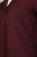 بالطو عنابي موديل رقم (3)