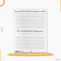 كراسة لتحسين الخط المشبك الإنجليزي