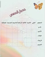 ملف انجاز طلاب بثيم فراشات جاهز للطباعة