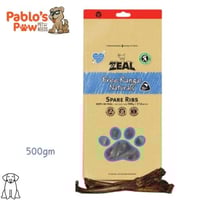 زييل مكافآت طبيعية للكلاب قطع أضلع بقر مجففة ٥٠٠جم