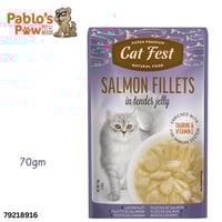 كات فست كيس اكل رطب فيليه سلمون بالجلي ٧٠جم