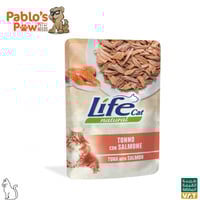 لايف كات اكل رطب للقطط البالغة كيس تونة و سلمون 70...