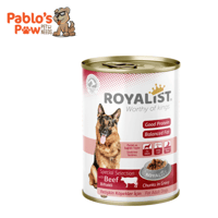 روياليست طعام رطب للكلاب البالغة، قطع بقر في المرق...