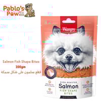 وانبي مكافآت كلاب قطع سلمون على شكل سمكة - ١٠٠جم