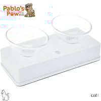 كات ايت صحن مزدوج بقاعدة مرتفعة ٢*٢٠٠مل - ابيض