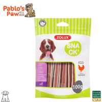 زولكس سناك مكافآت ساندويتش الدجاج للكلاب 100جم