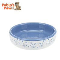 تريكسي وعاء هالو ماي ليتل كات من السيراميك المسطح...